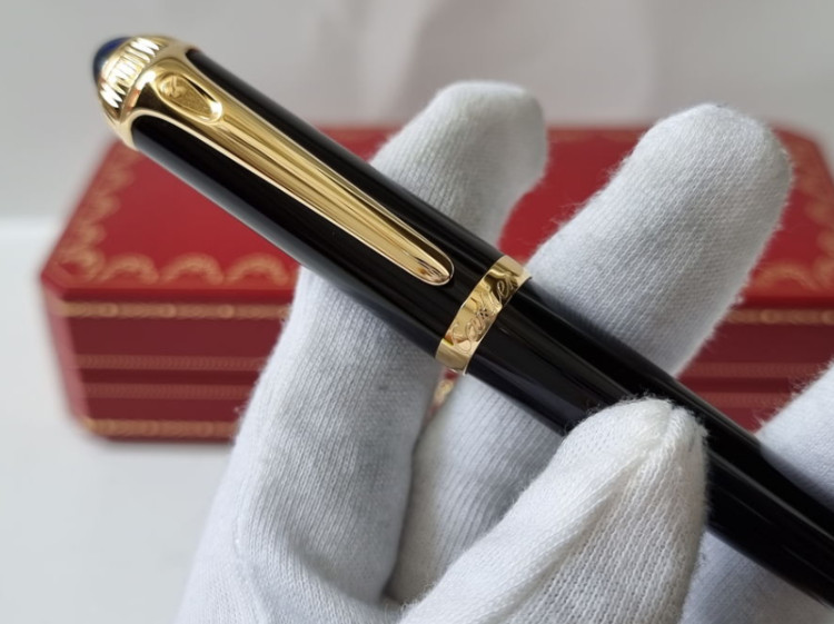 Cartier Executive Black Gold Ballpoint Pen Rare VIP Edition New Full Box 2026