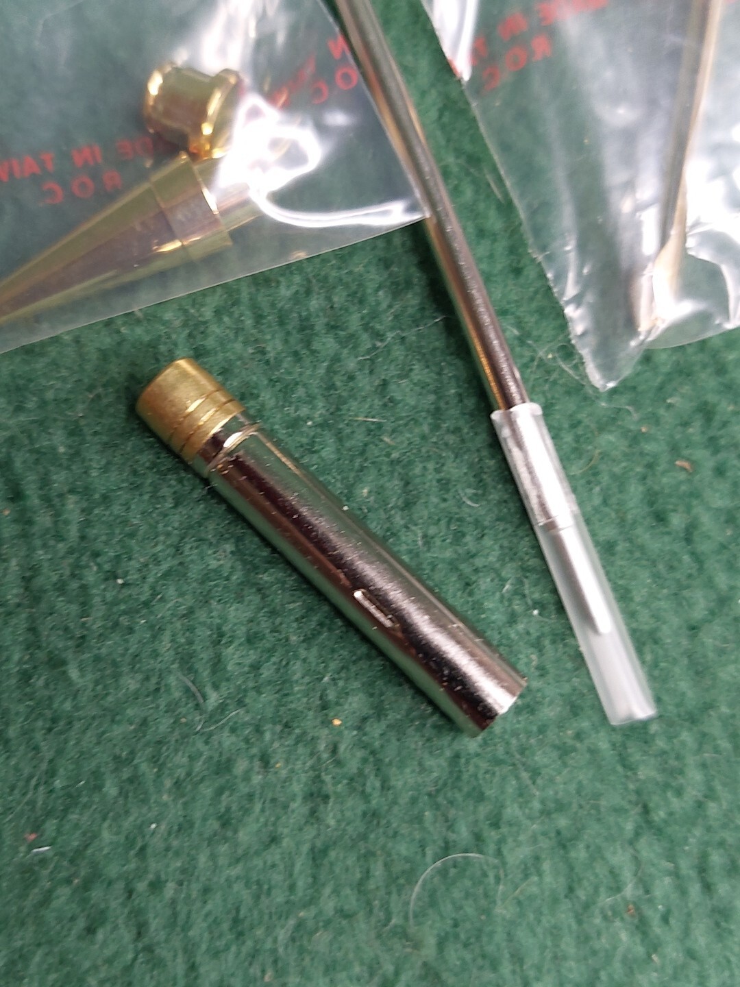 Woodcraft Gold Pen Project Ball point Pen Wood turn Kit Solid Clip #123052