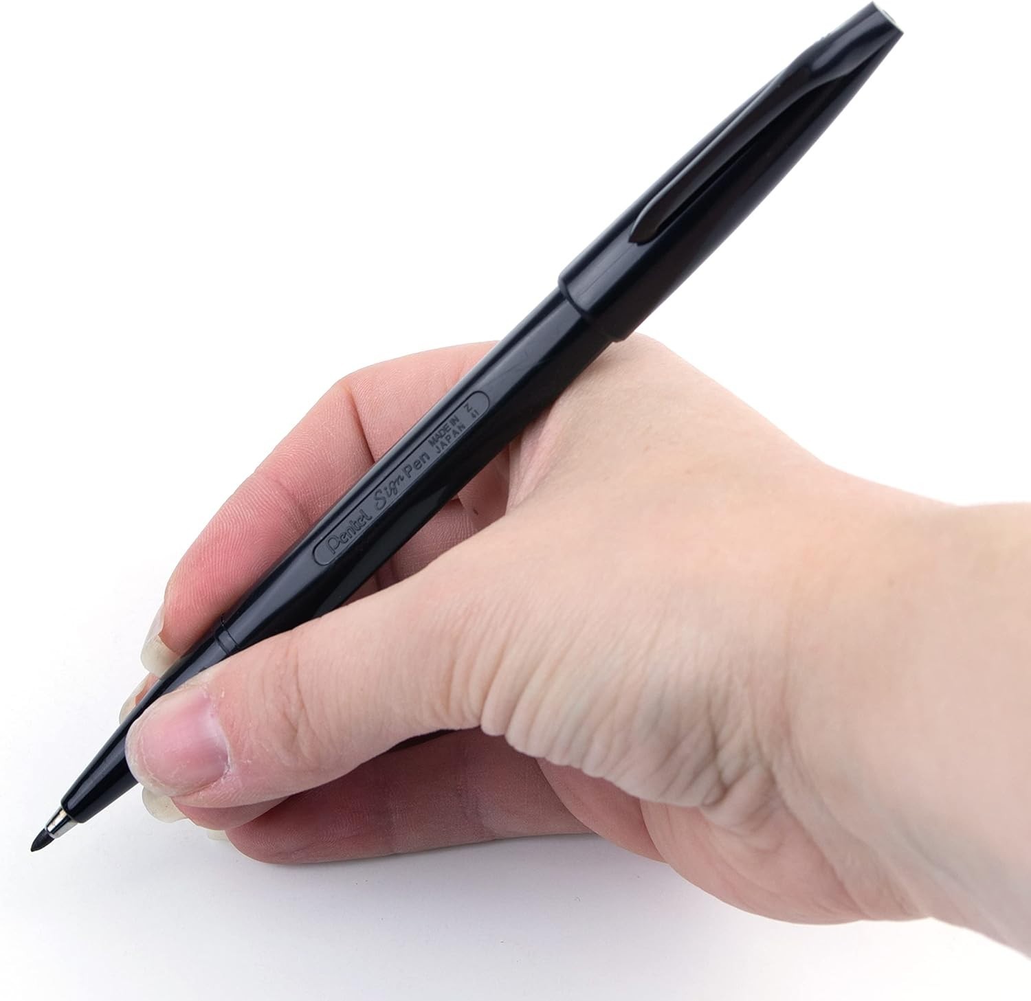 Fine Point Fiber-Tipped Markers – 12 Black Pens for Precision Drawing & Writing