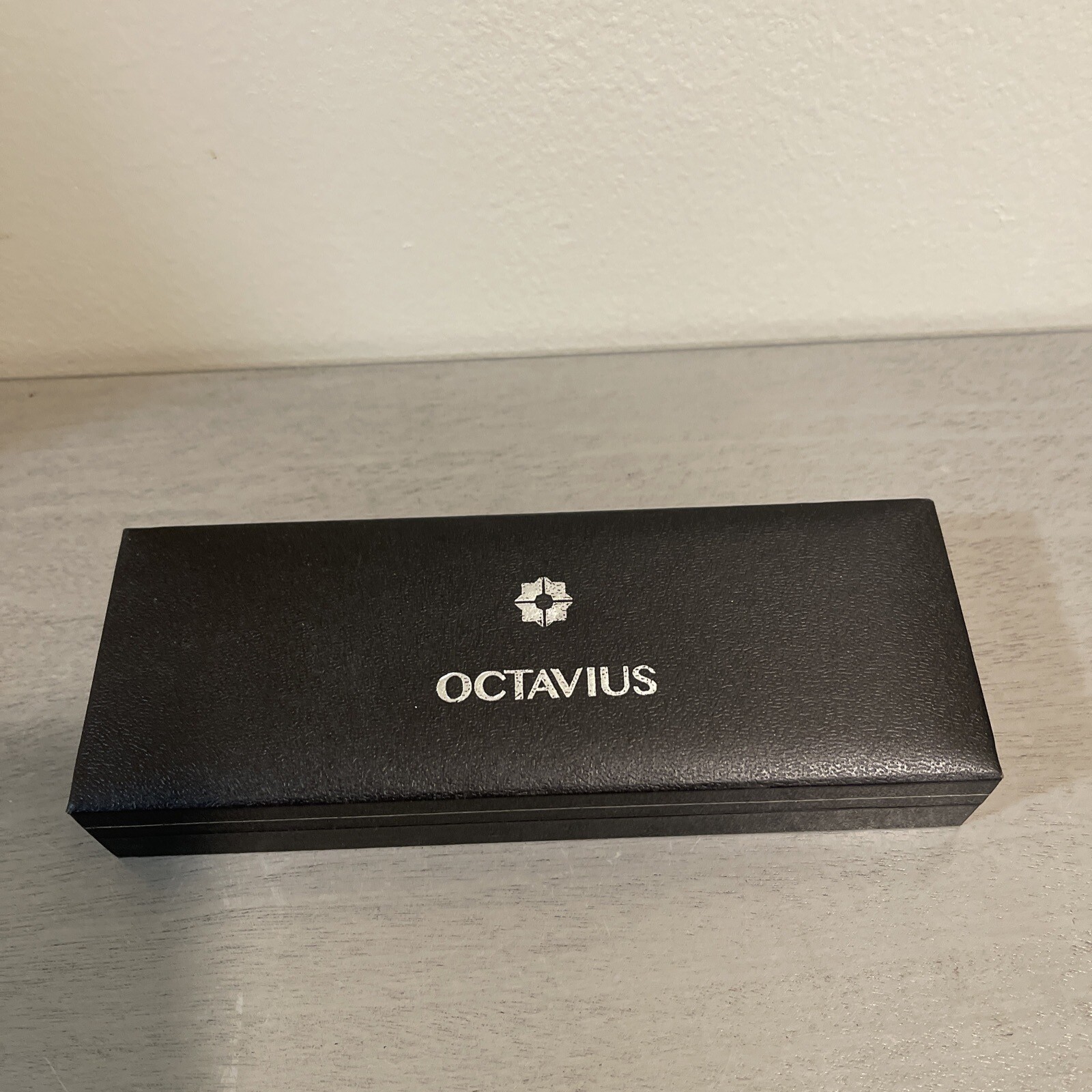 Italian Octavius Black Ballpoint Pen Black Ink Luxury Textured New In Box