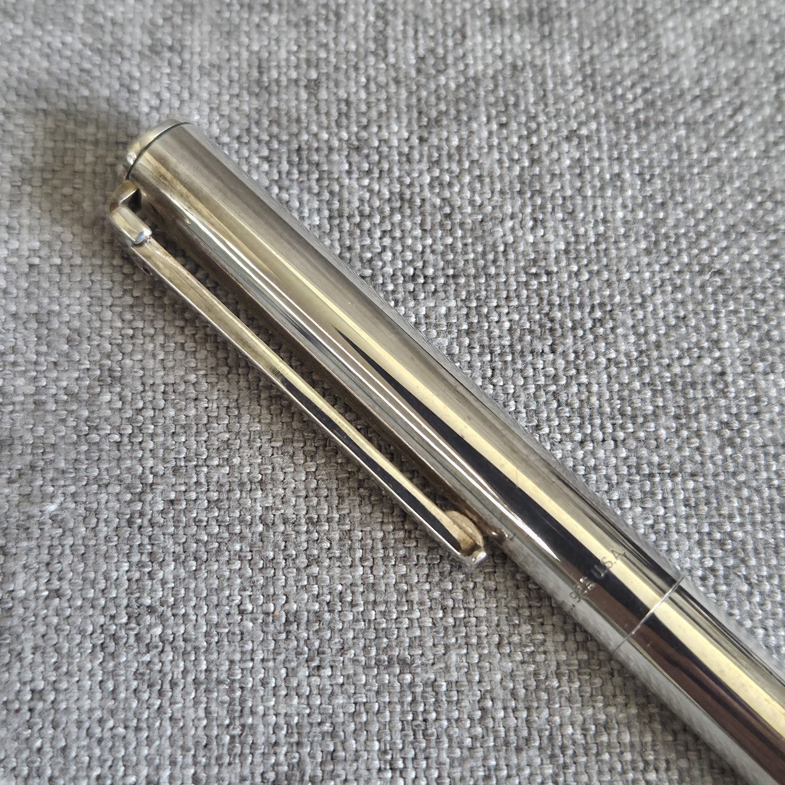 Vintage Tiffany & Co Sterling Silver Ballpoint Pen 925 USA T Clip Inscribed