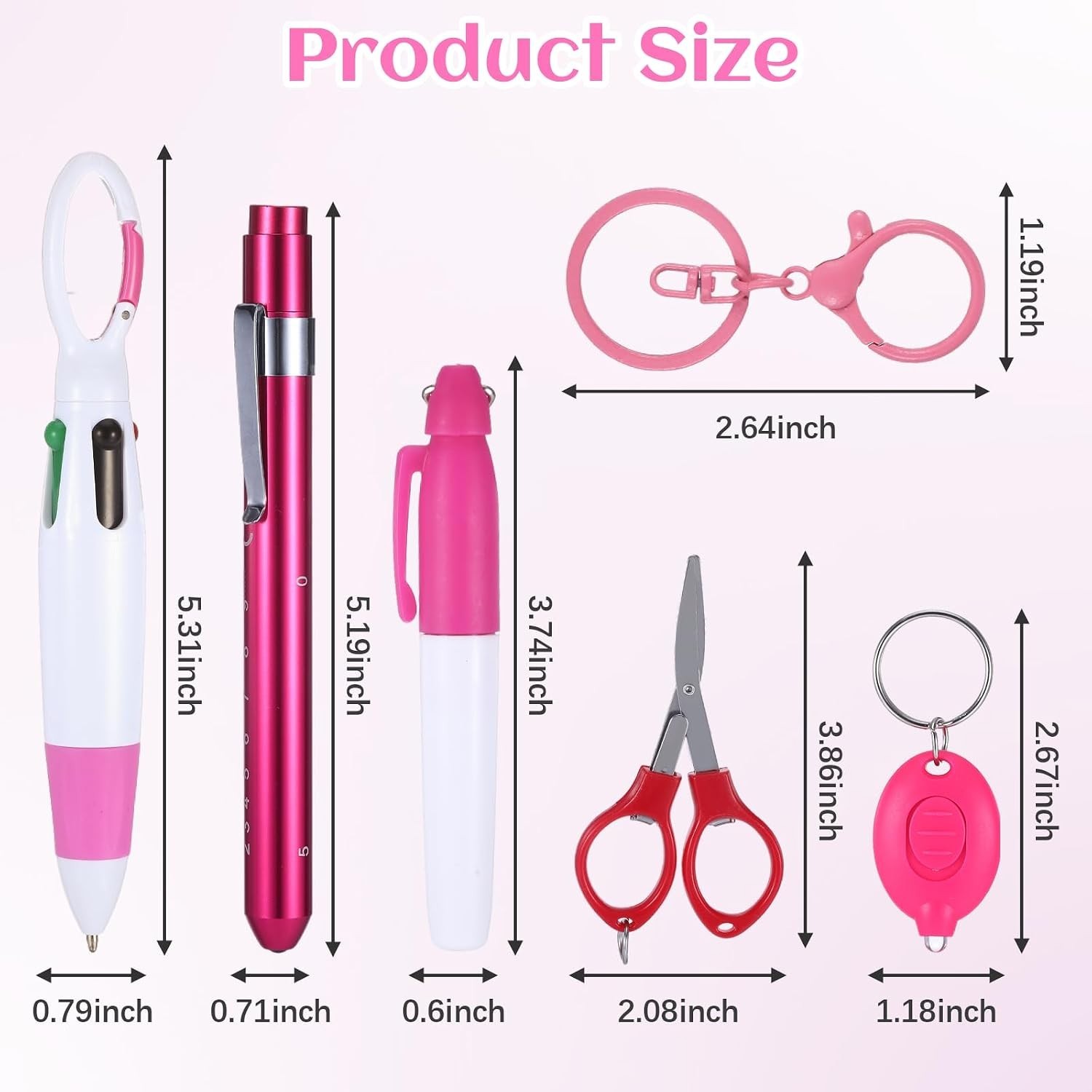 Durable 6-in-1 Nurse Pen Set with Scissors & LED Light – Perfect Gift for Nurses