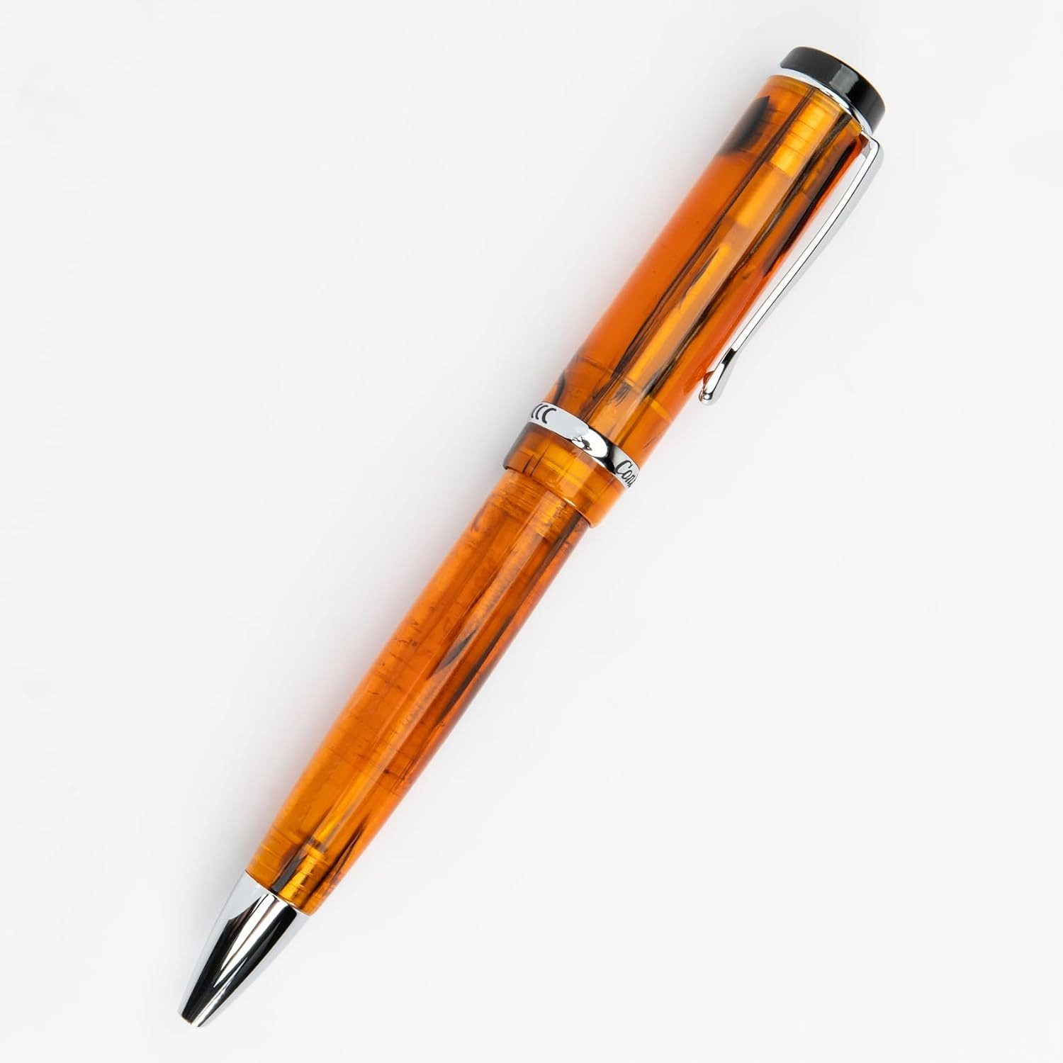 Duragraph Ballpoint Pen in Amber – Luxury Writing Instrument with Warm Amber Fin