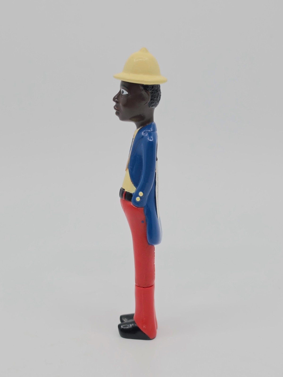 Rare Colonial Figure Novelty Pen African Colon Statue 5.5″ NOS Heart and Star