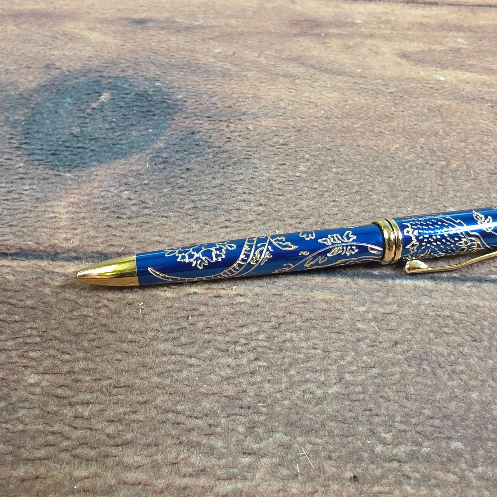 Cross Sauvage Ballpoint Pen Year of the Dragon Blue Gold Good Special Edition