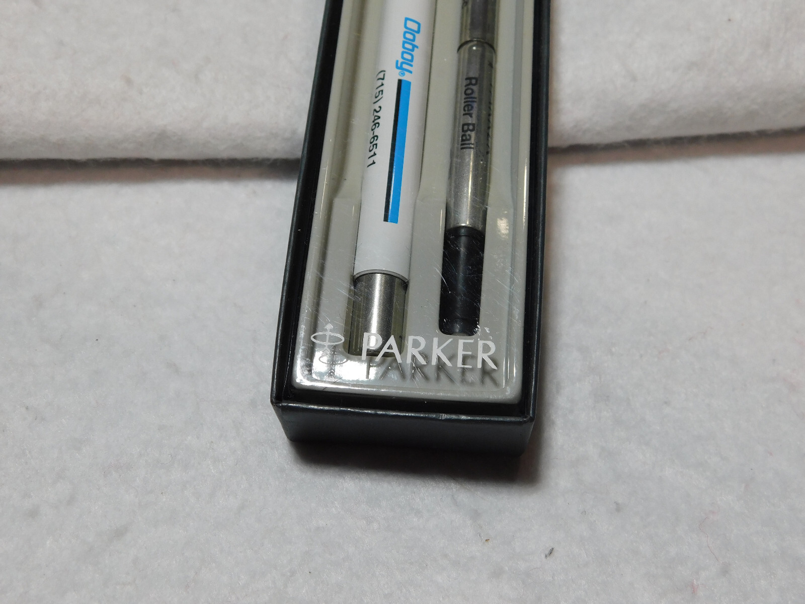 Parker Rollerball Advertising Pen With Matching Case. Unused