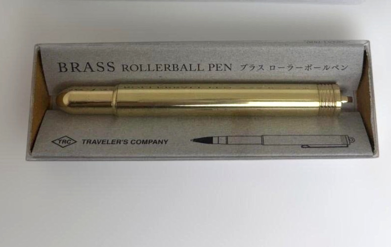 TRAVELER’S COMPANY TRC Brass Rollerball Pen Solid Brass TRAVELER’S Notebook