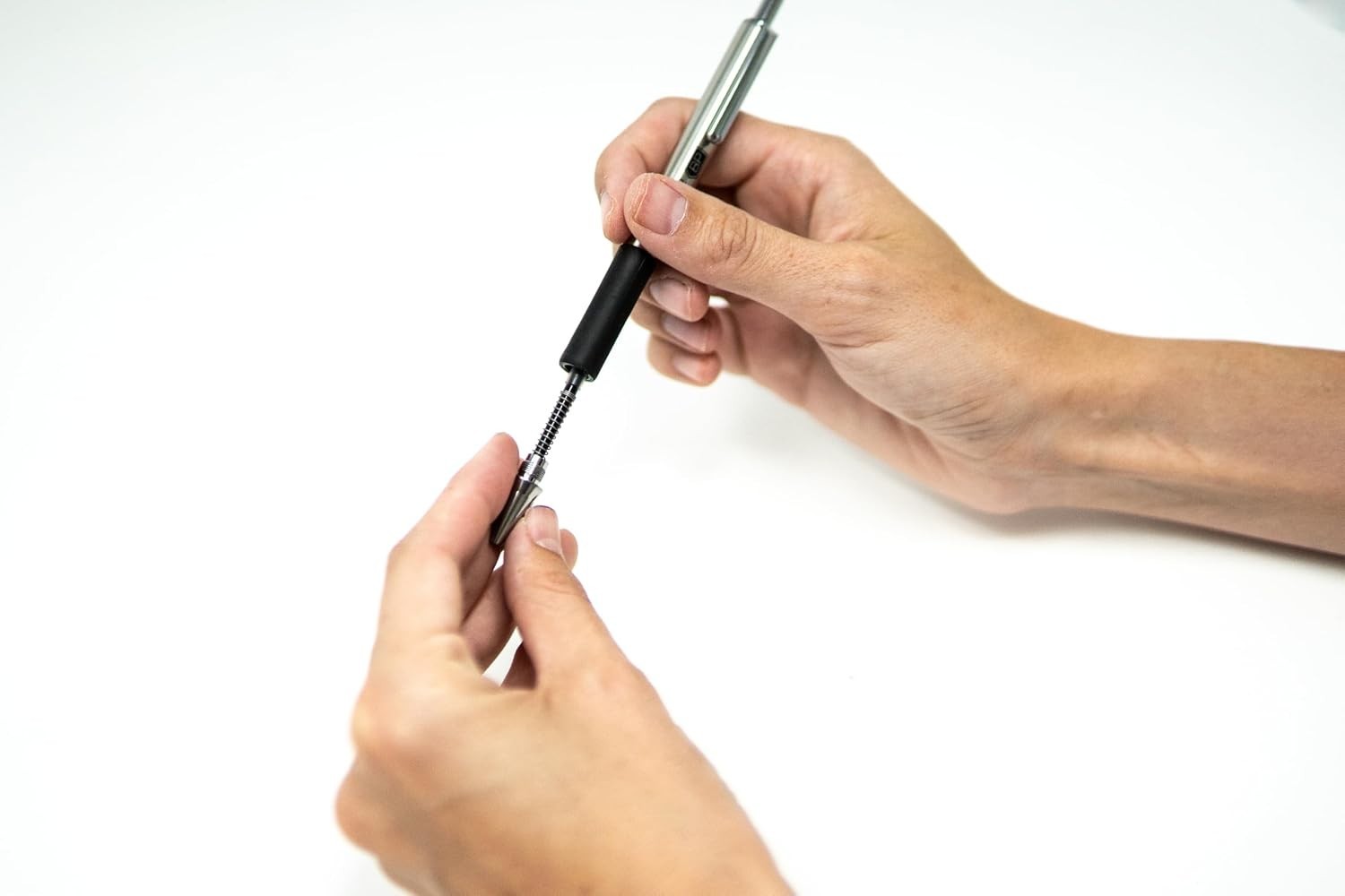 Professional Stainless Steel Ballpoint Pens, Blue Ink