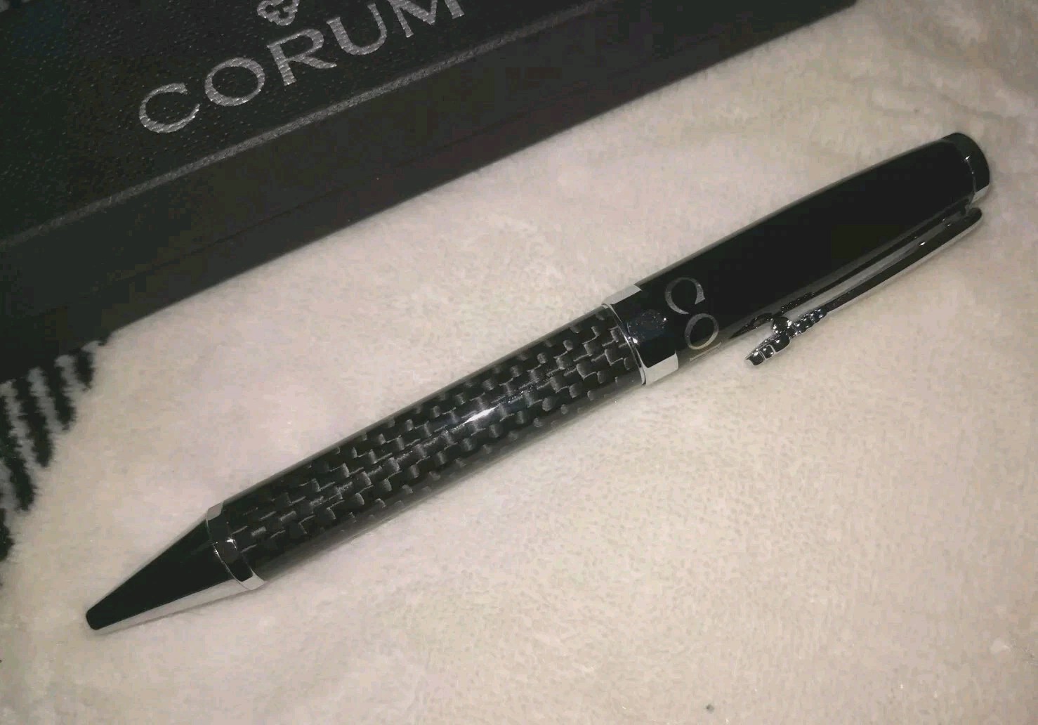 Original Corum Ballpoint Pen Carbon Fiber/Lacquer | Bettoni | Swiss Watch – BNIB