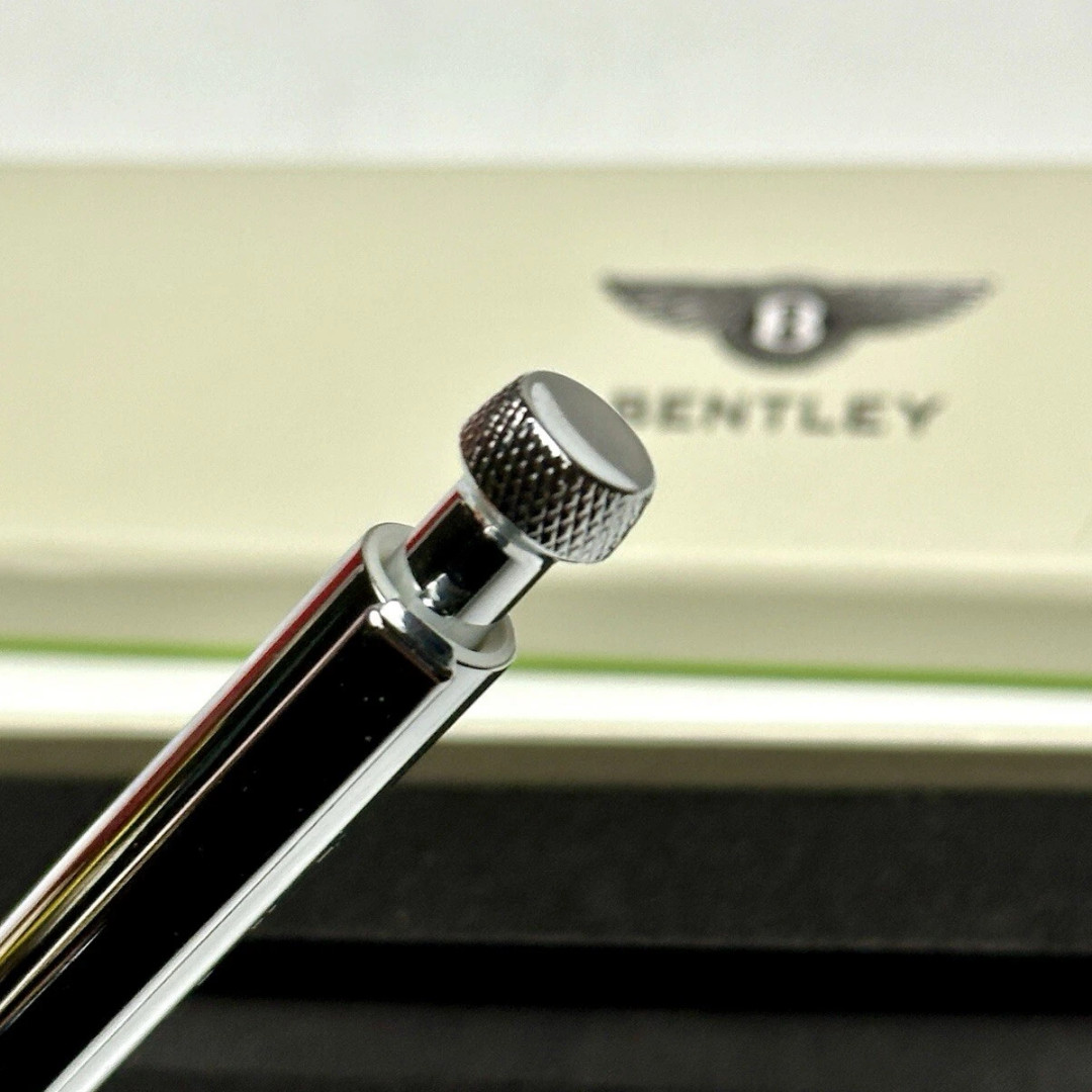 Rare Bentley Ballpoint Silver Pen Collectors Edition VIP Dealer Gift, New In Box