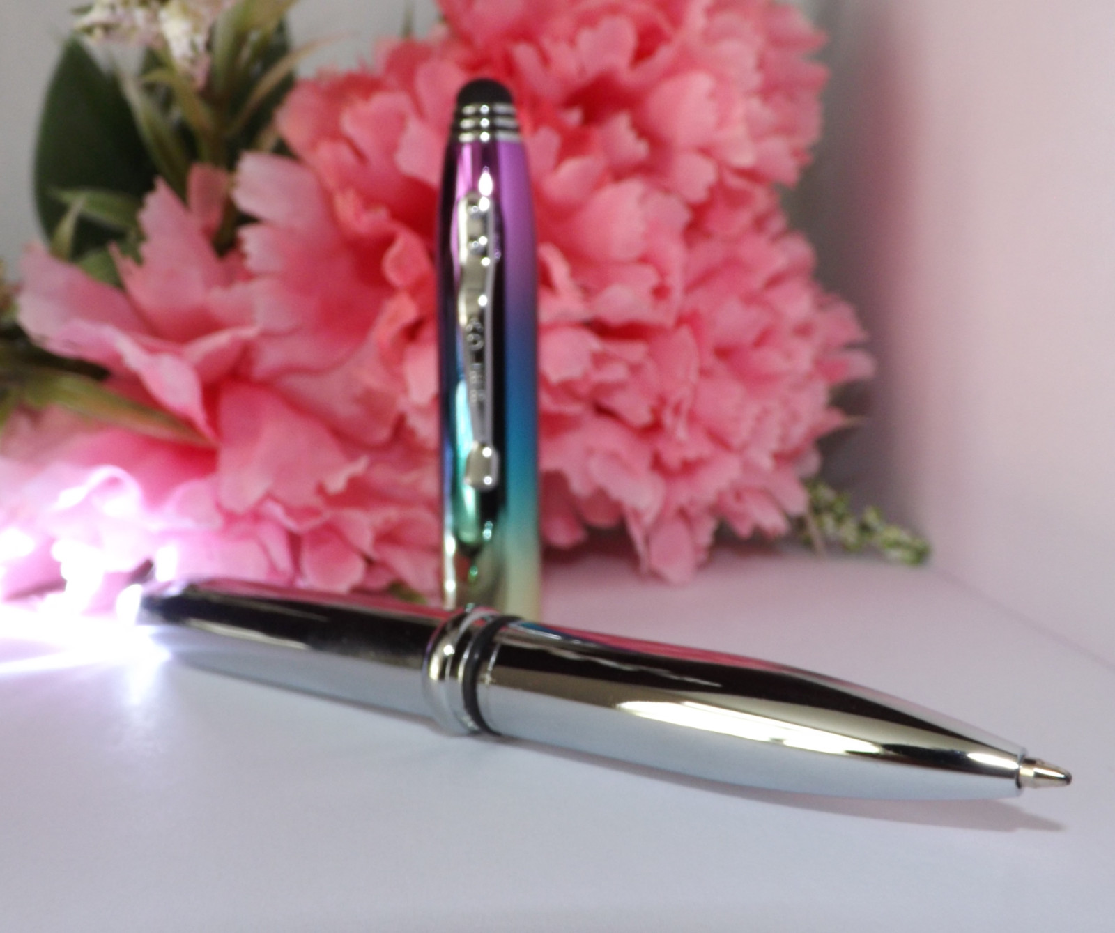 3 in 1 Crowne Triple – Rainbow Stylus Pen LED Flashlight ePen HIGH QUALITY