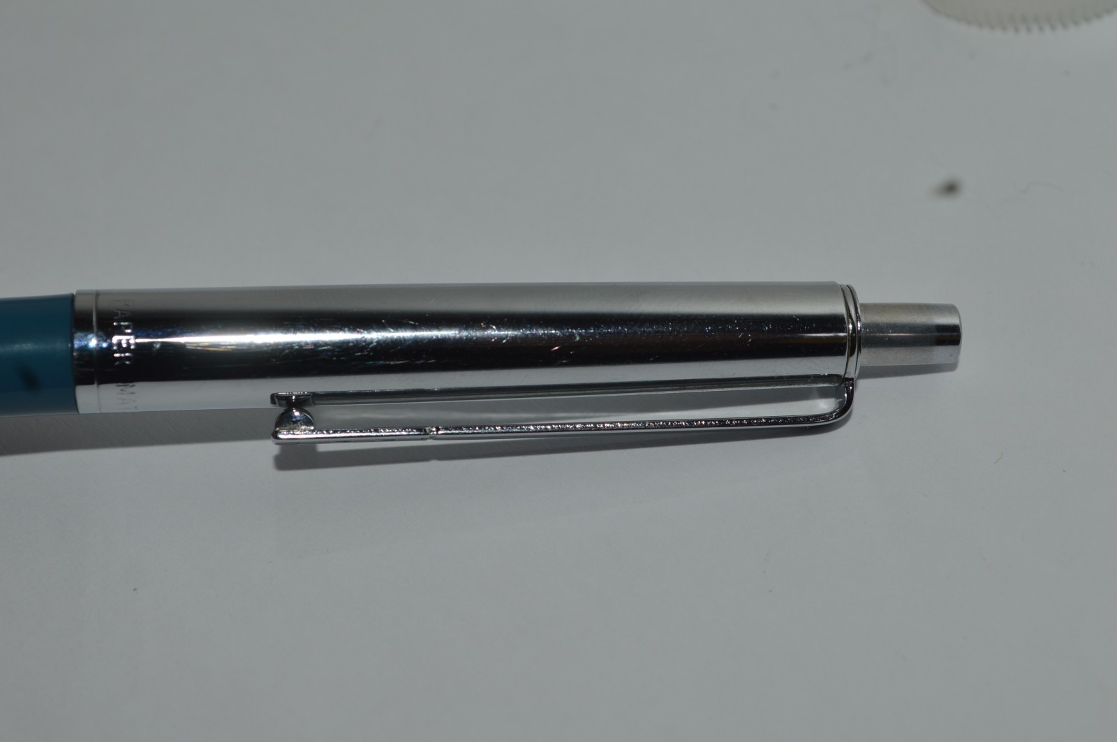 PAPER MATE Profile #2 Reg Grip Ballpoint Pen Blue Barrel Made In USA 1990s
