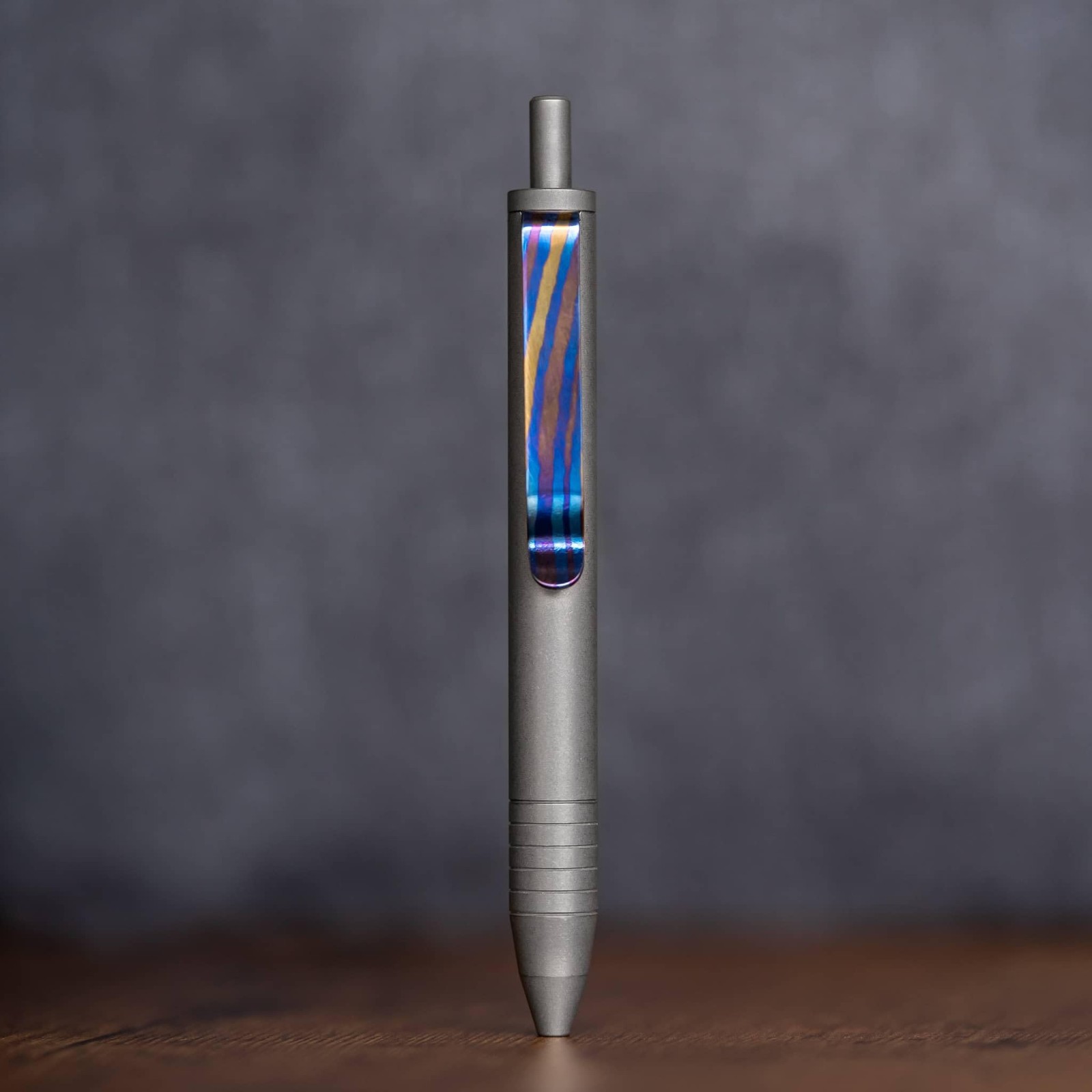 Big Idea Design Mini Click Pen Solid Brass Yellow Tone