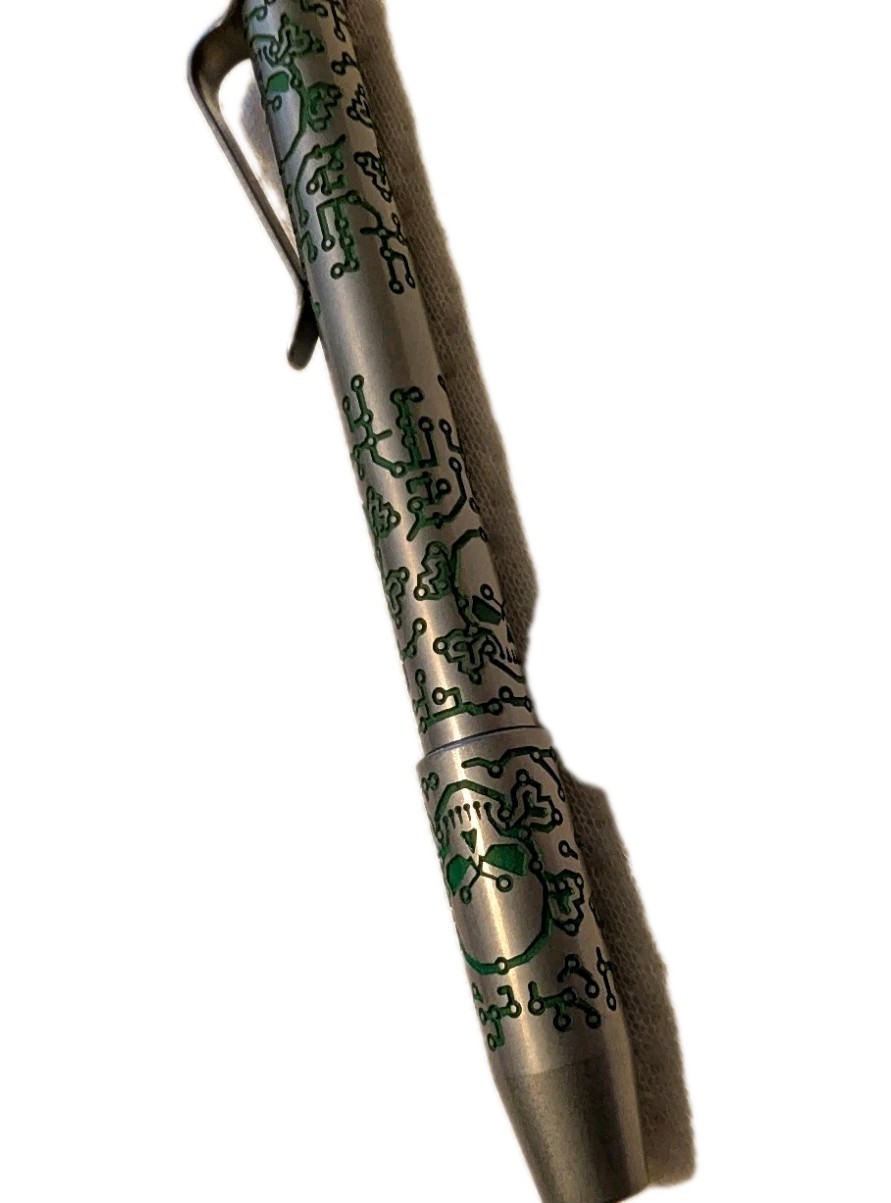 Ti2 Designs Tech Skull Techliner Titanium Machined Pen of the month