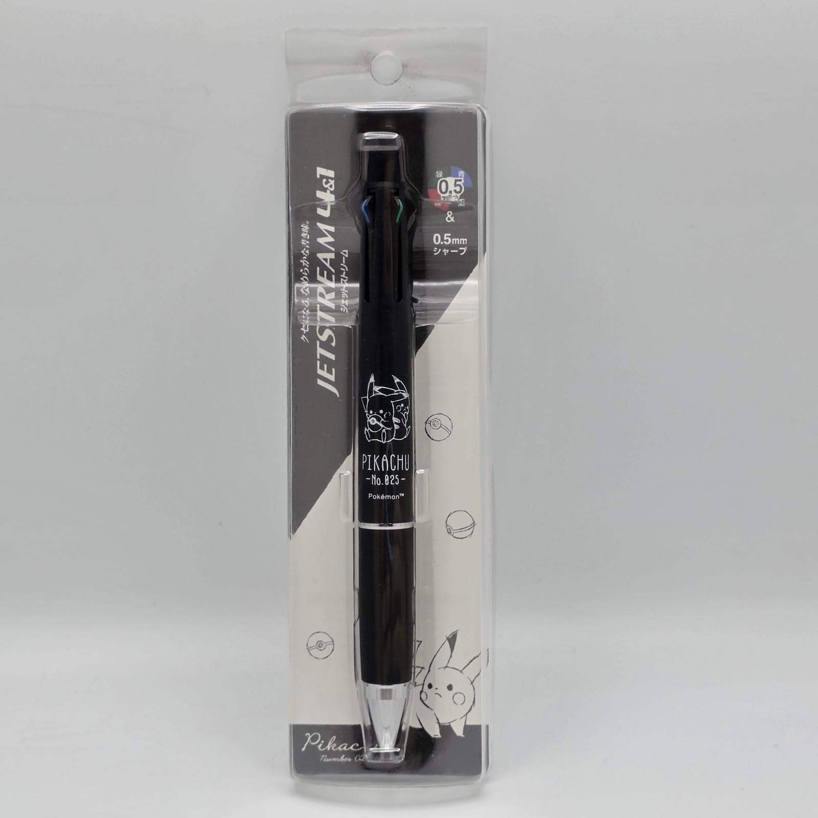 Jetstream 4&1 Pokemon Pikachu Ballpoint Pen (Black Red Blue Green) And Pen