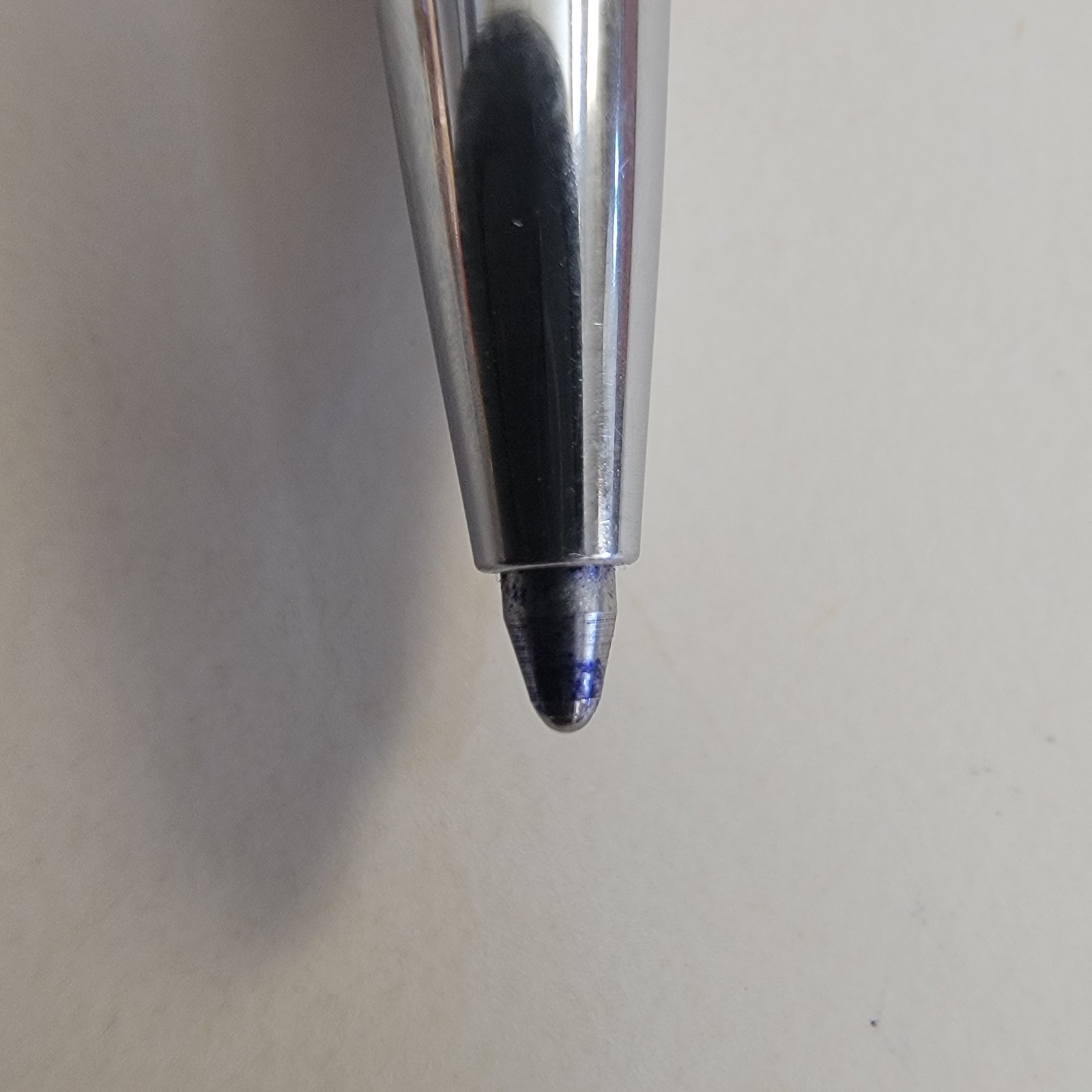Vintage Hallmark Enamel Mauve Floral Ball Point Pen 1700WP2511 Box Made In USA