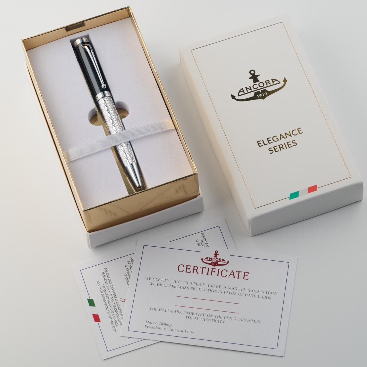DOLCHE VITA ARGENTO Limited edition of 1919 pens by Ancora 1919 Italia brand new
