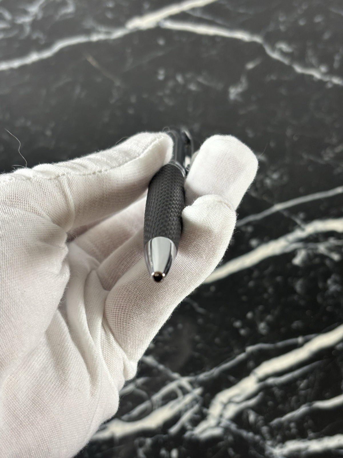 Porsche Silver Ballpoint Pen Black Ink