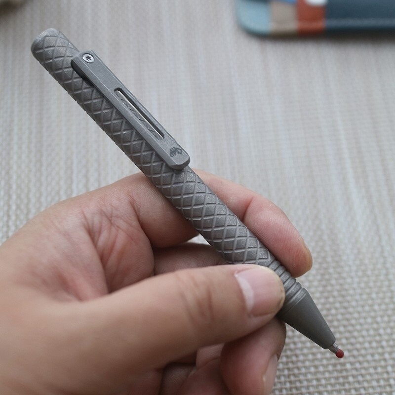 New EDC Titanium Alloy + POM / PEEK / PEI Pocket Pen Ballpoint Signature Gel Pen
