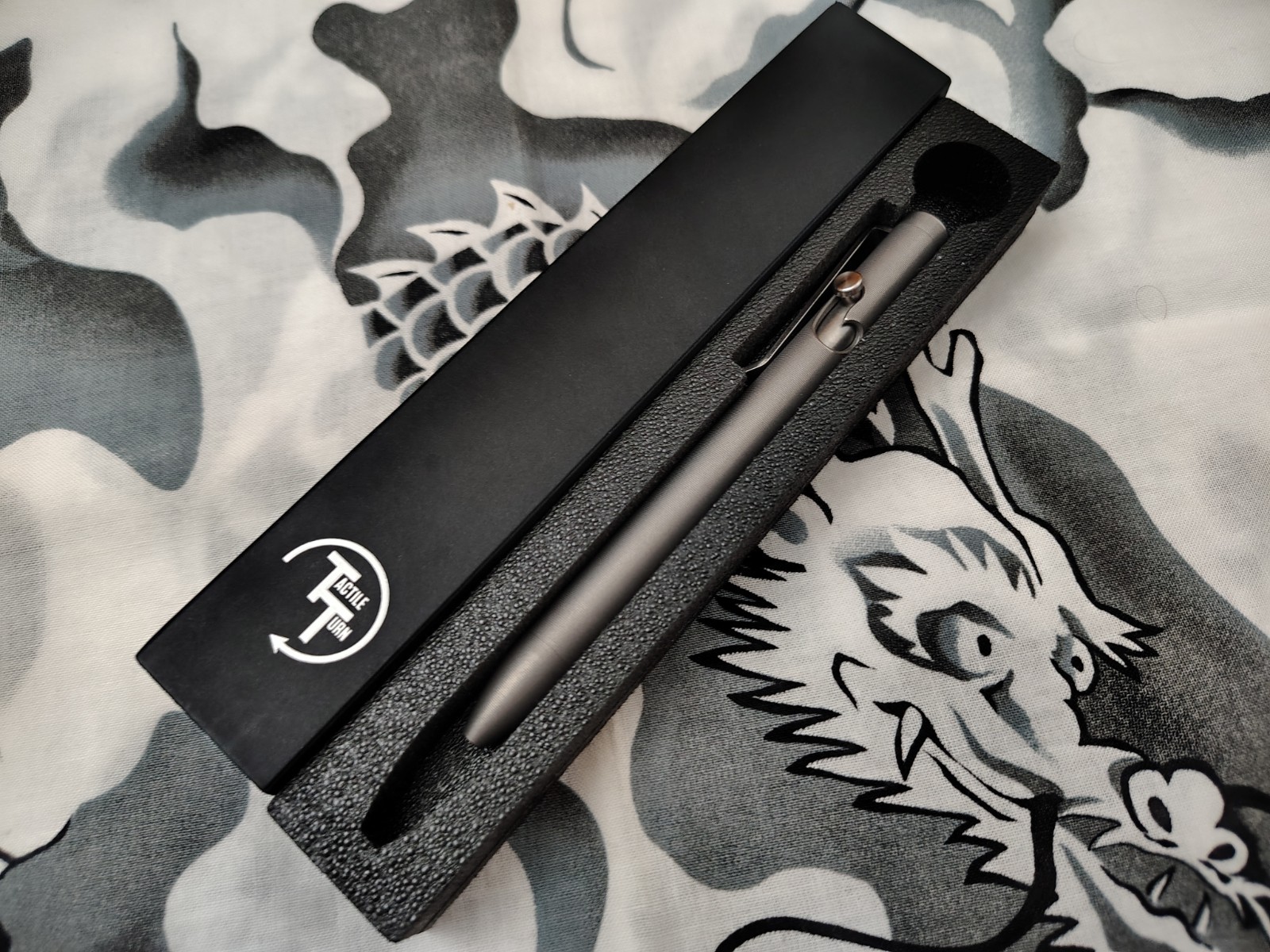 NEW Tactile Turn Stonewashed Titanium Bolt Action Pen – Short [5.1”] EDC Kubaton