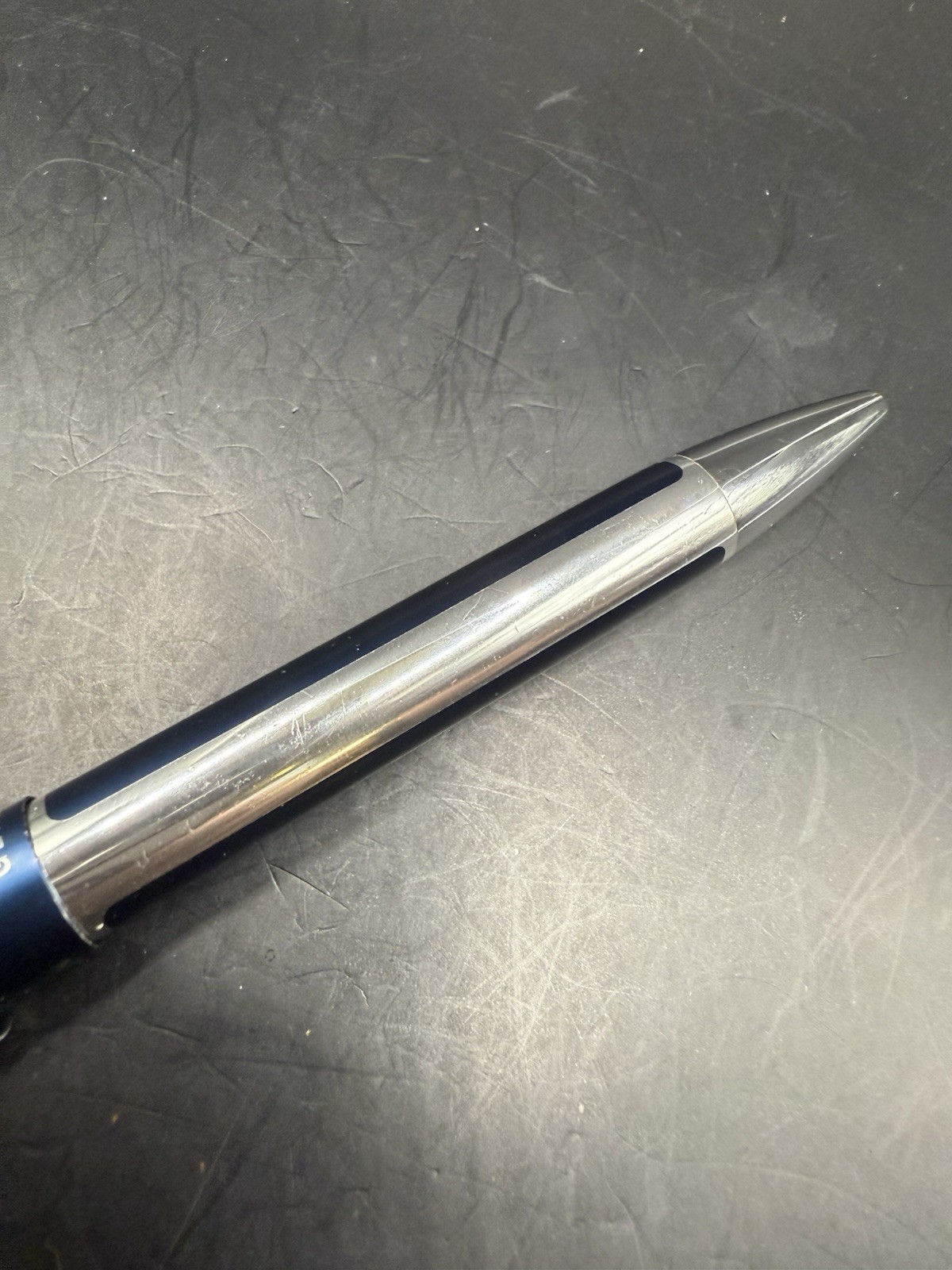 Pelikan Pura K40 Blue & Silver Ballpoint Pen Made In Germany Needs Ink Refill