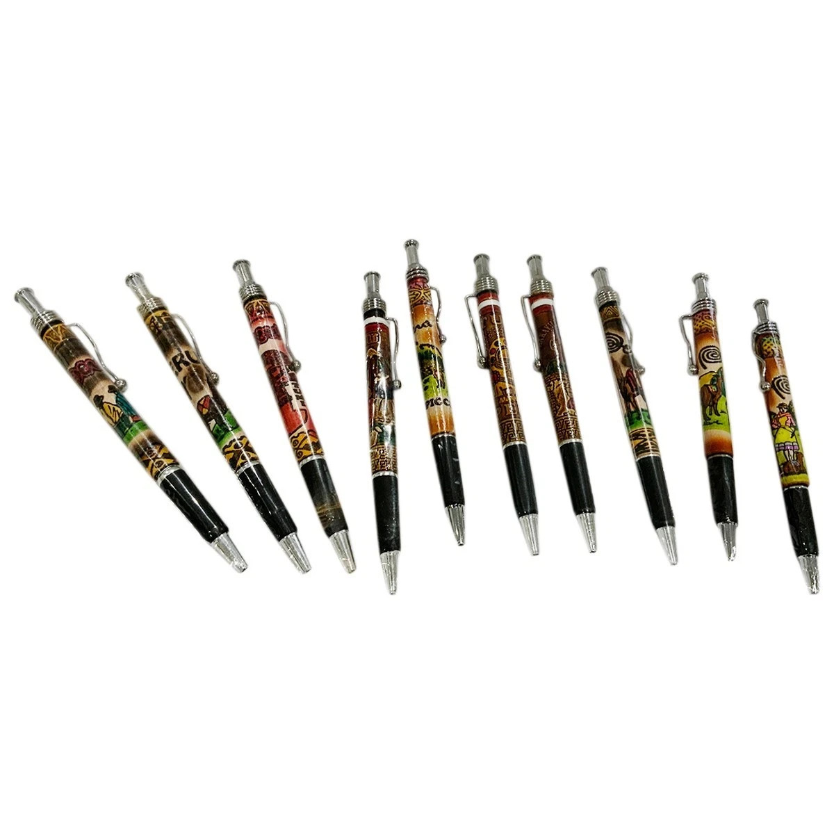 1 PCS PERU GENUINE PERUVIAN ETHNIC SOUTH AMERICA HANDMADE SOUVENIR LEATHER PEN