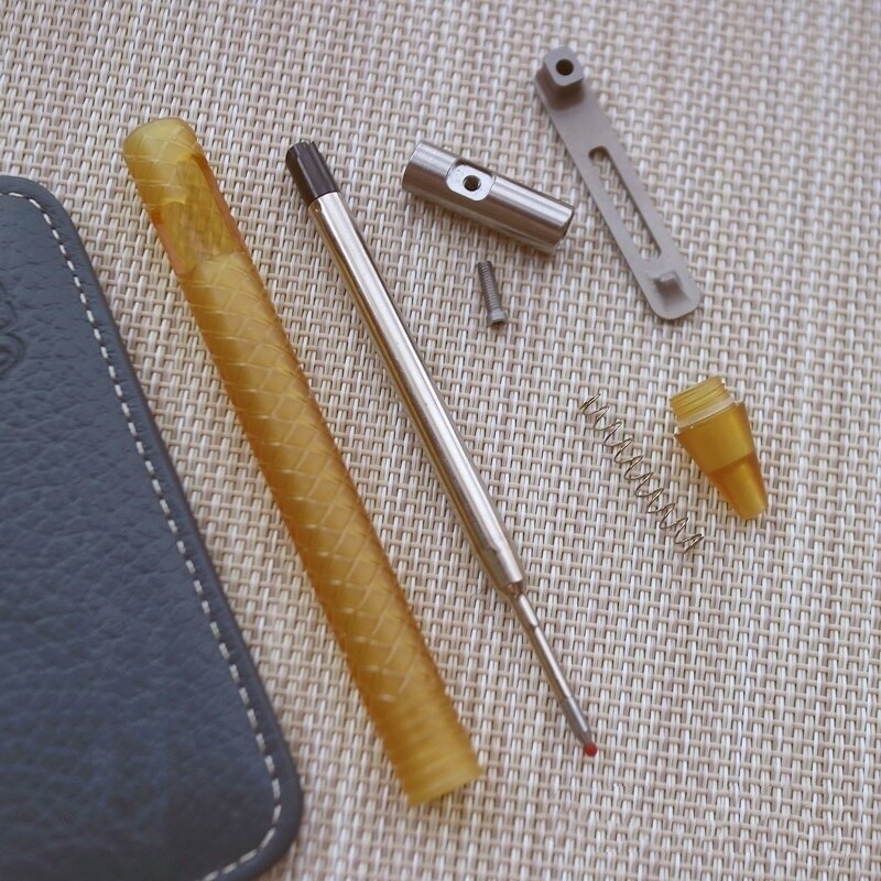 New EDC Titanium Alloy + POM / PEEK / PEI Pocket Pen Ballpoint Signature Gel Pen