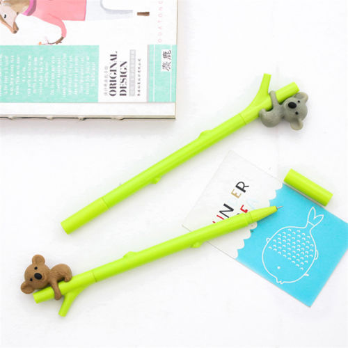 4Pcs Cute Cartoon Koala Gel Pen 0.5mm Black Ink Stationery School Pens Gifts