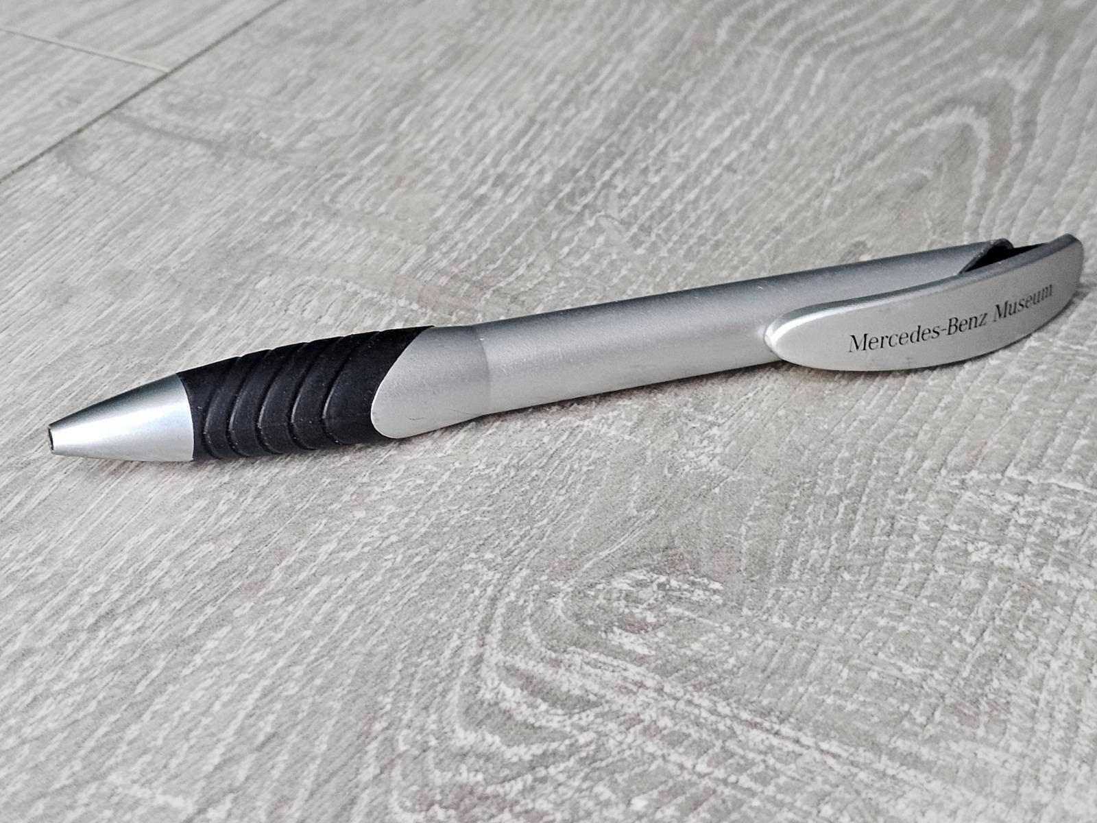 Mercedes-Benz Museum Ballpoint Pen – Branded Collectible Silver & Black Germany