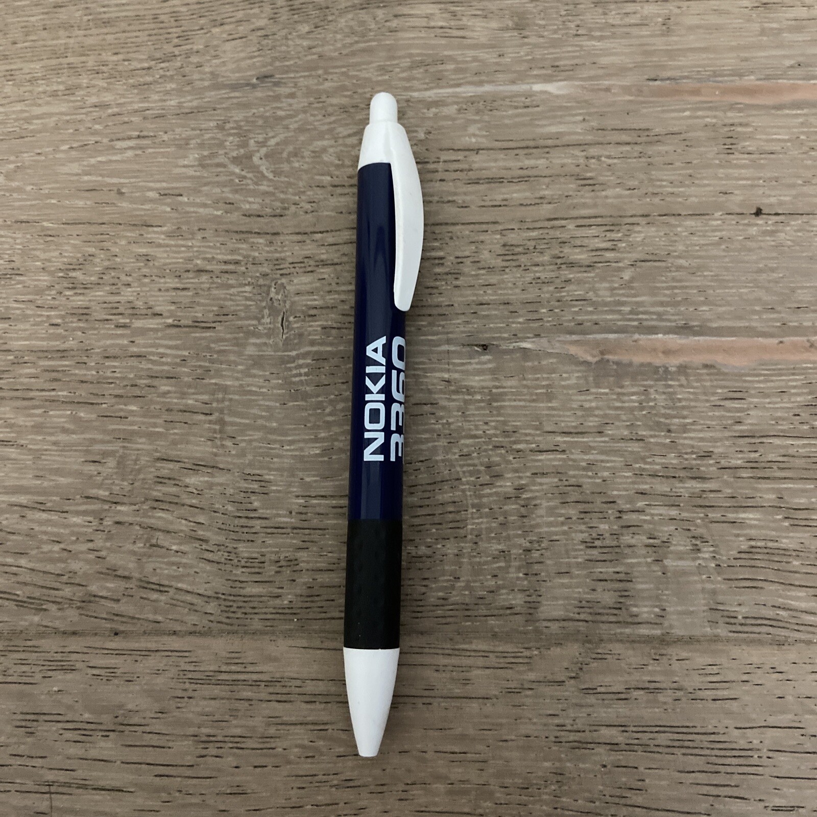 Advertising Pen Large Blue With Rubber Grips Nokia 3360 Click Pen