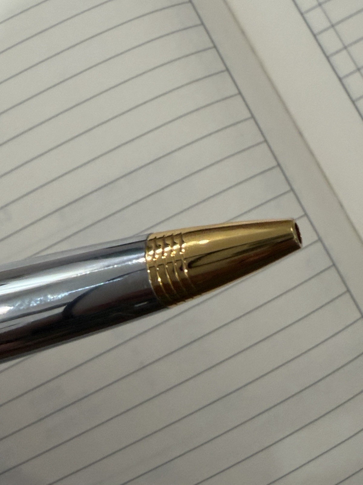 PENATIA LEXINGTON CHROME Gold BALLPOINT NCCTG 30th 2007 LOGO -writes -USA Seller