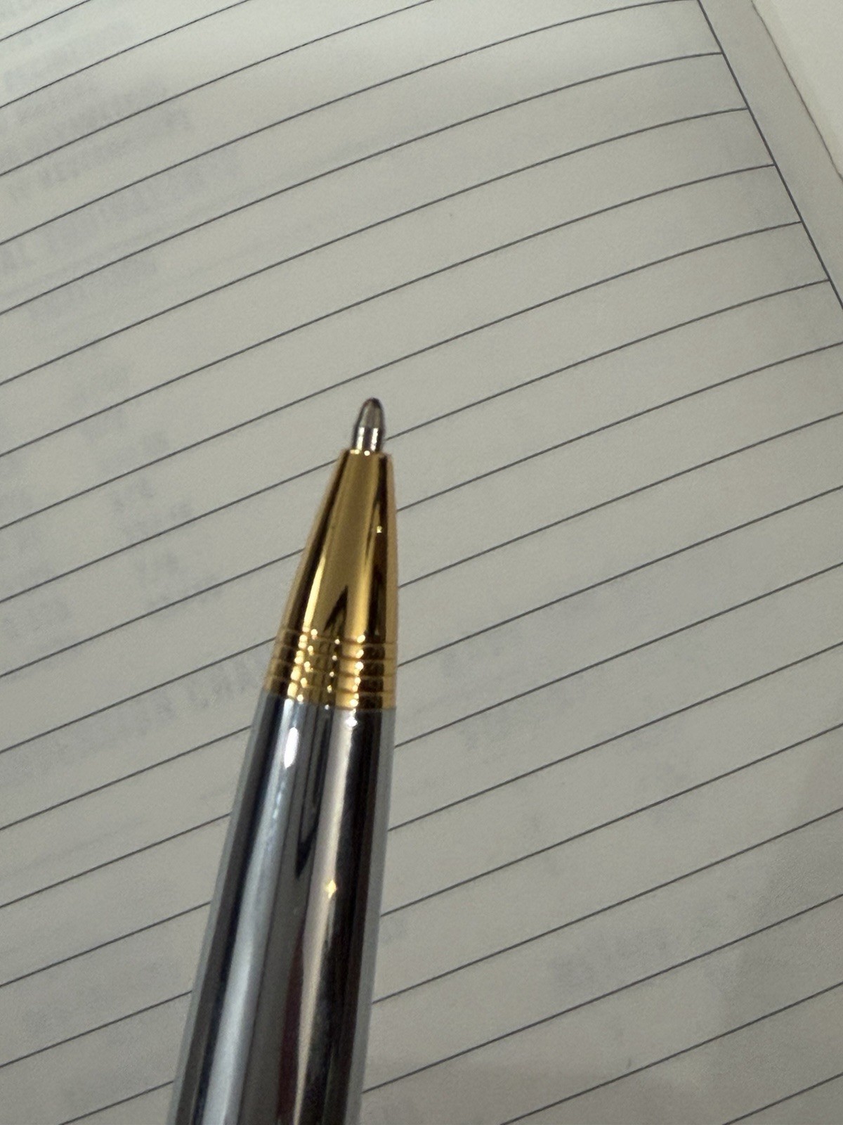 PENATIA LEXINGTON CHROME Gold BALLPOINT NCCTG 30th 2007 LOGO -writes -USA Seller