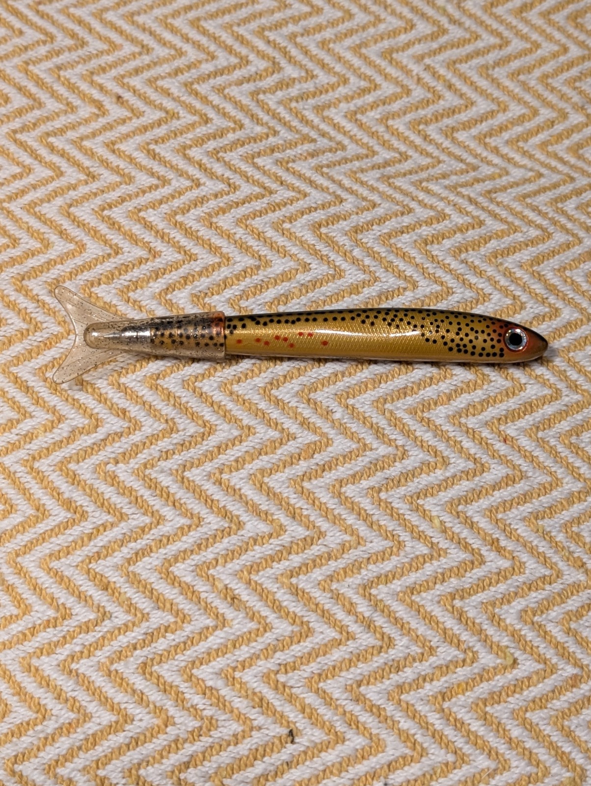 Xenox Novelty Brown Trout Fish Ballpoint Pen Fishing Lure Design Collectible