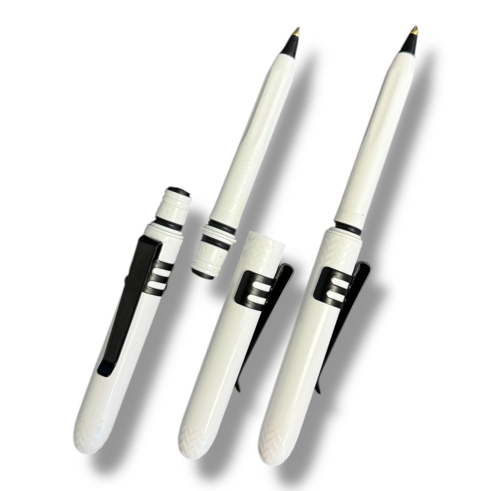 Pokka USA Made Pocket Pen 3 Pack Metal Clips Compact, Affordable, Lightweight
