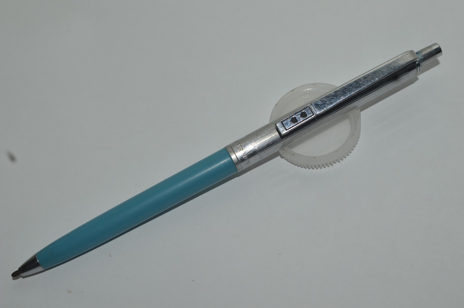 Paper Mate PROFILE #1 SLIM Grip Ballpoint Pen Blue Barrel Made In USA 1980’s