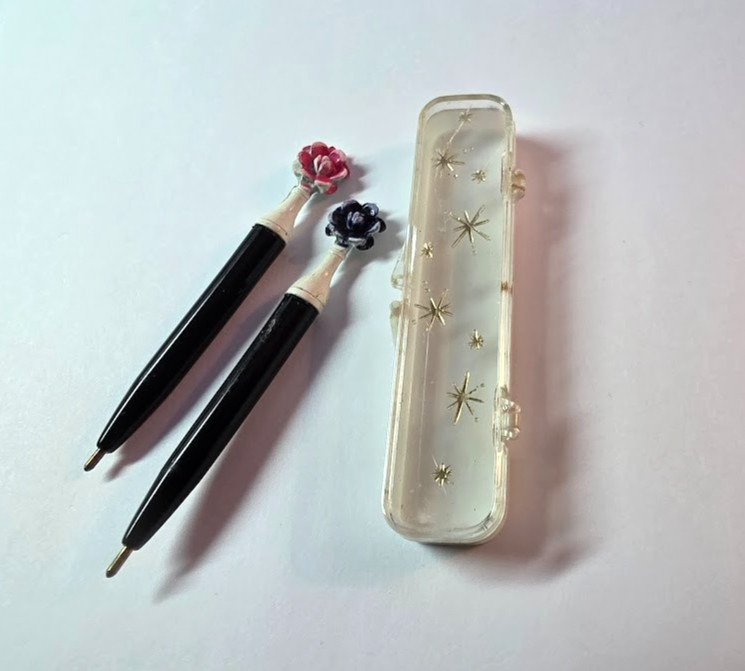 Atomic Era Miniature 3.5″ METALART PEN Set, Cased