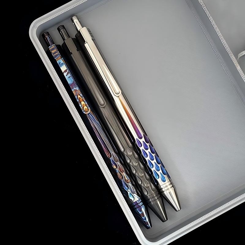 Titanium Ballpoint Pen Signature Writing Pocket Pen Business Office EDC Pen Gift