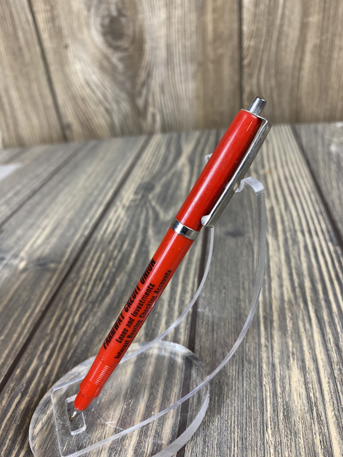 Vintage Farmway Credit Union Beloit Lincoln Mankato Pen Advertisement