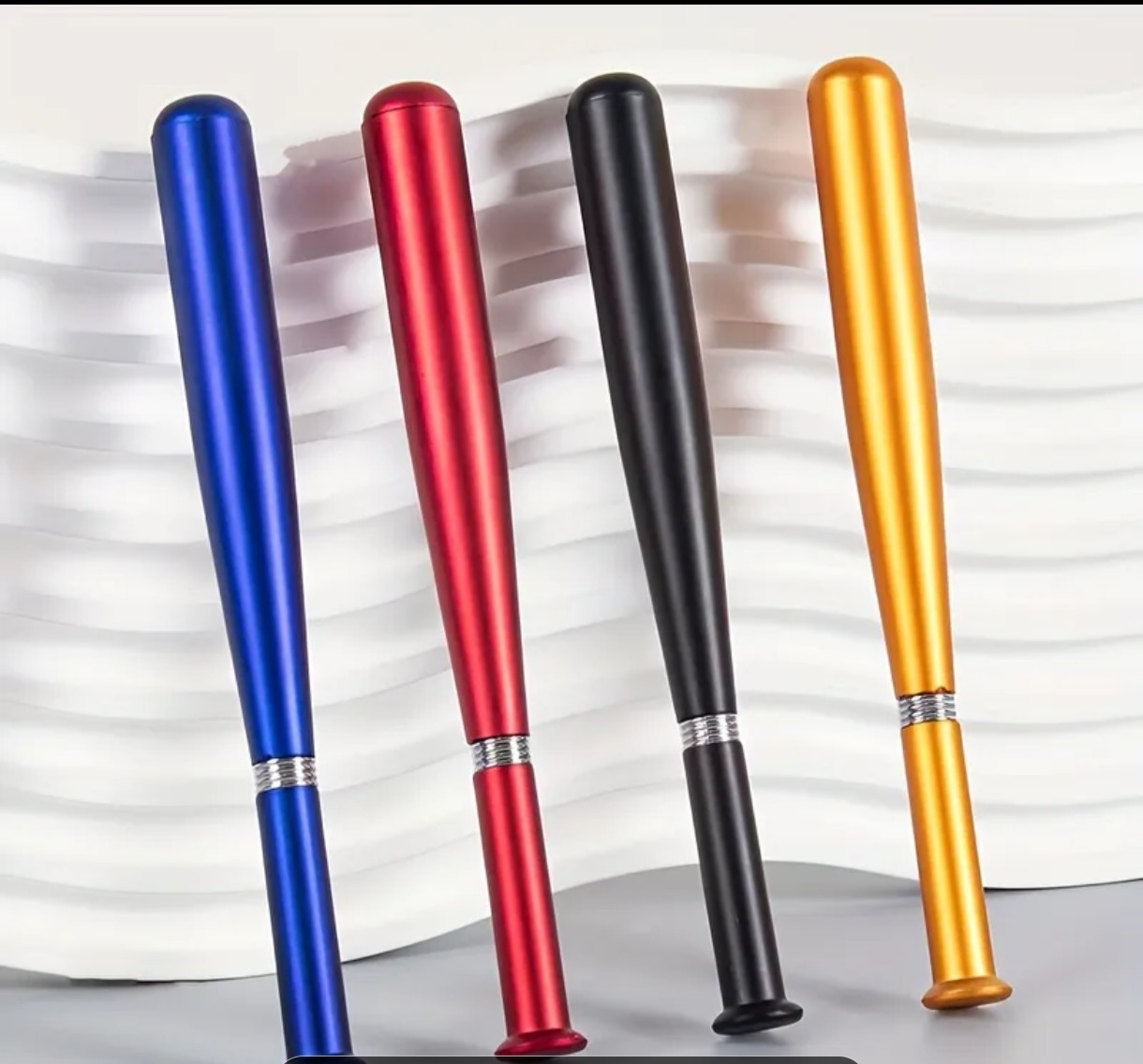 Baseball Bat Ballpoint Pen Set Of 2 Random Colors New Baseball Lover Gift Desk