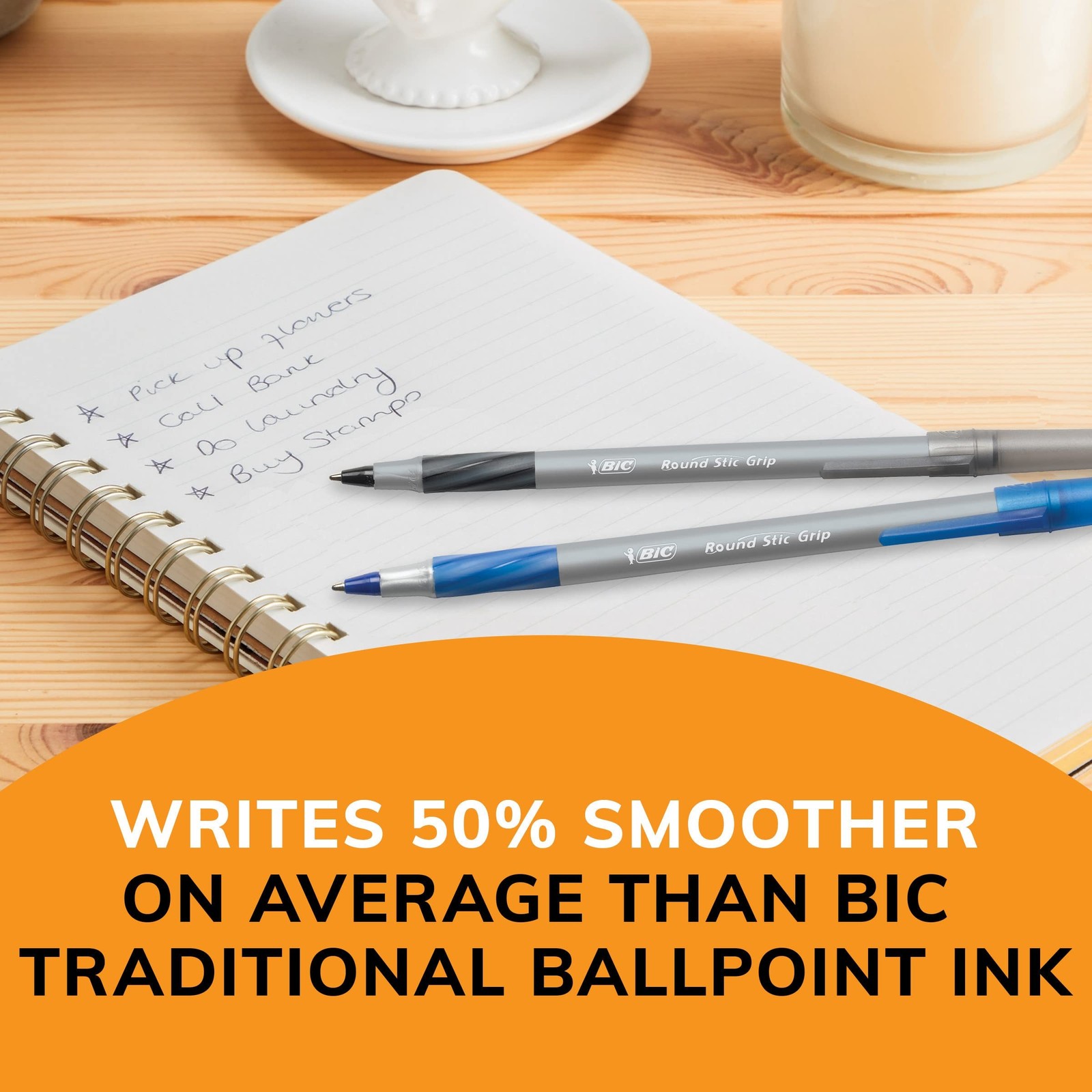 BIC Ballpoint Pen Black and Blue Ink 36-Count