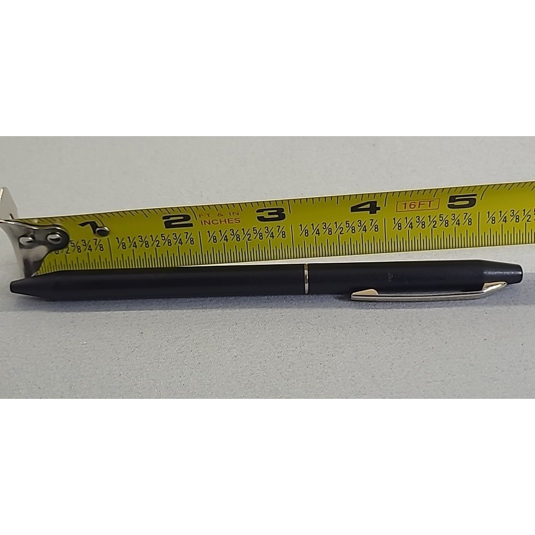 Vintage Chromatic Pen Black Matte Twist Ballpoint USA Pat Gold Trim