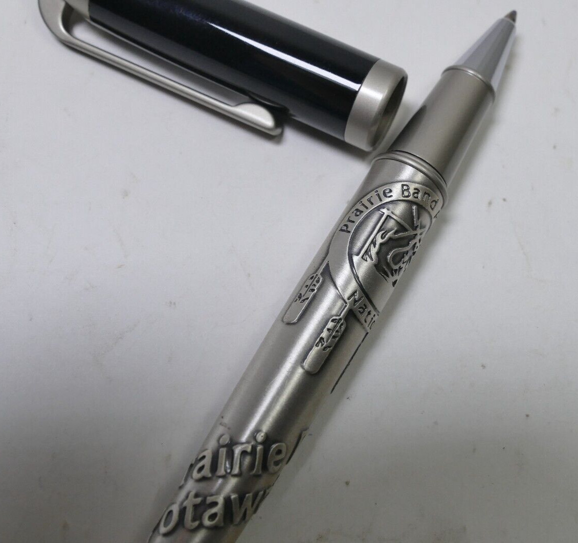 Bettoni Black With Embossed Pen – Prairie Band Potawatomi Logo