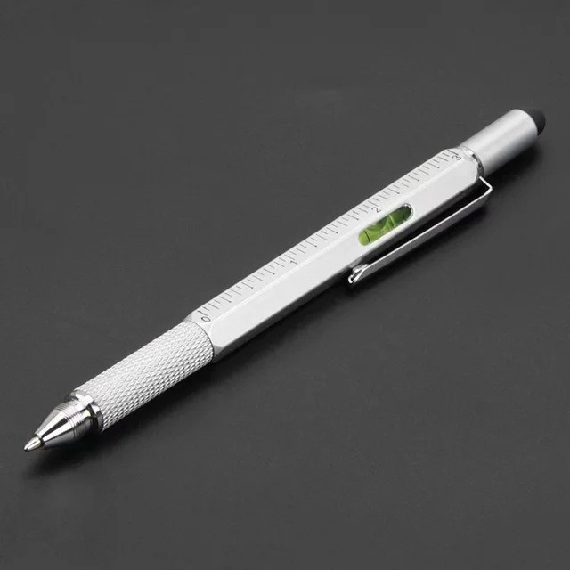 7 in 1 Multi Tool Stylus Pen Screwdriver Ruler Level Ballpoint Touch Pen