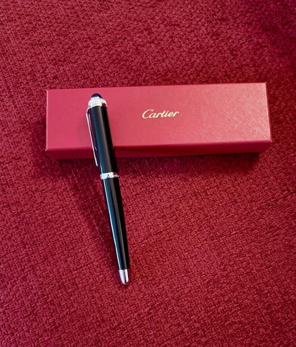 NEW Cartier Palladium-Finish Rollerball Pen – VIP AD Gift BNIB Lux Gift for Him