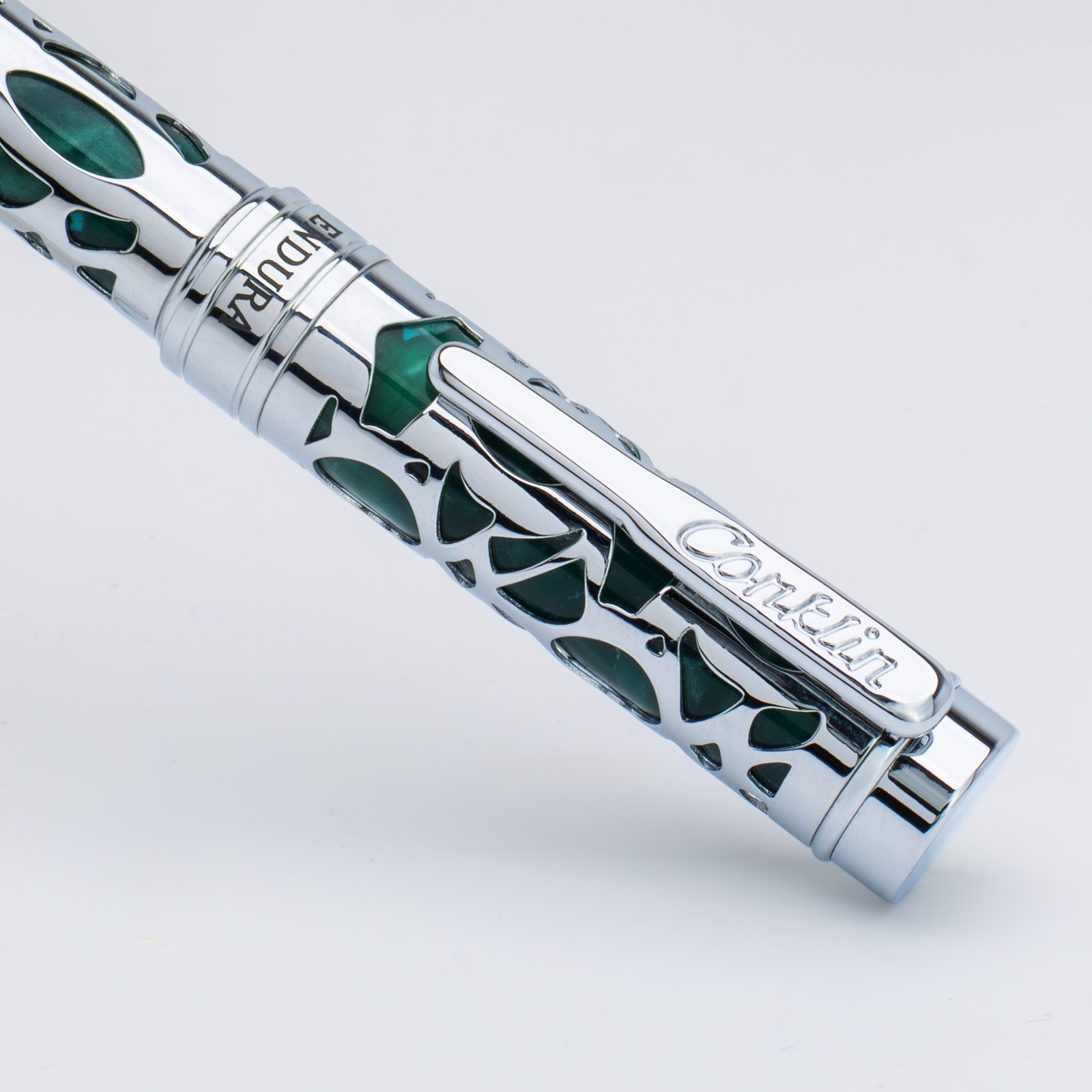 CONKLIN ENDURA GREEN DECO CREST BALLPOINT PEN NEW IN BOX