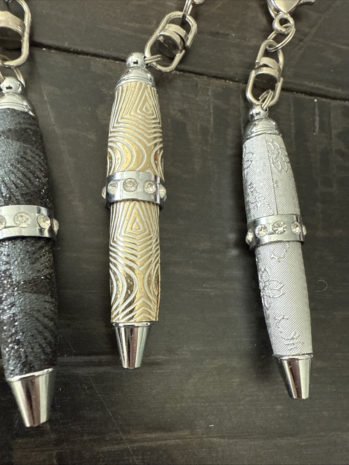 Ink Pen Key Chain USA Flag Design Rare