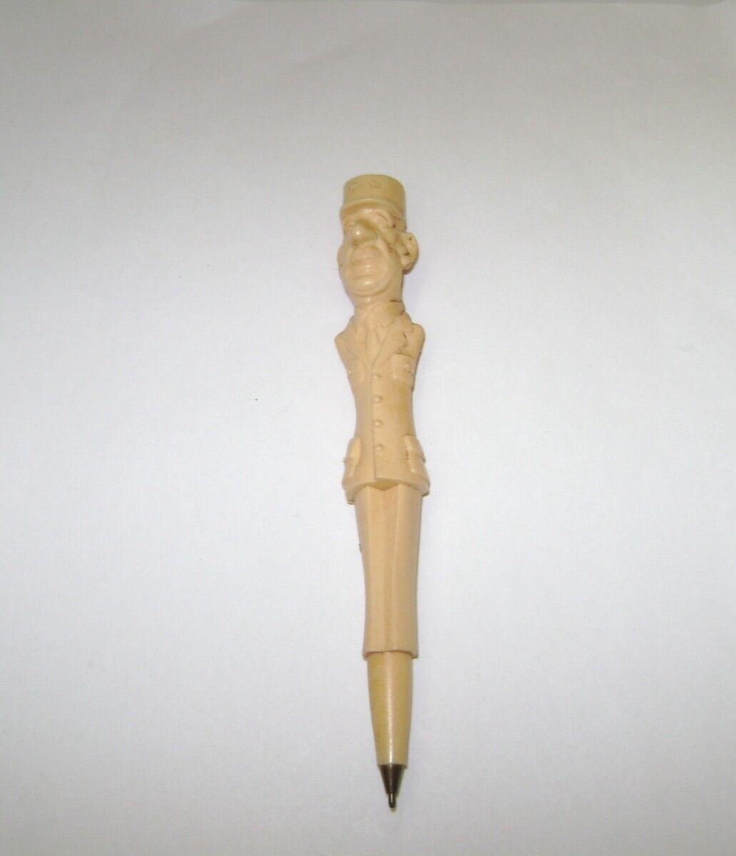 Vintage Collectible Charles De Gaulle Caricature Pen, 6″