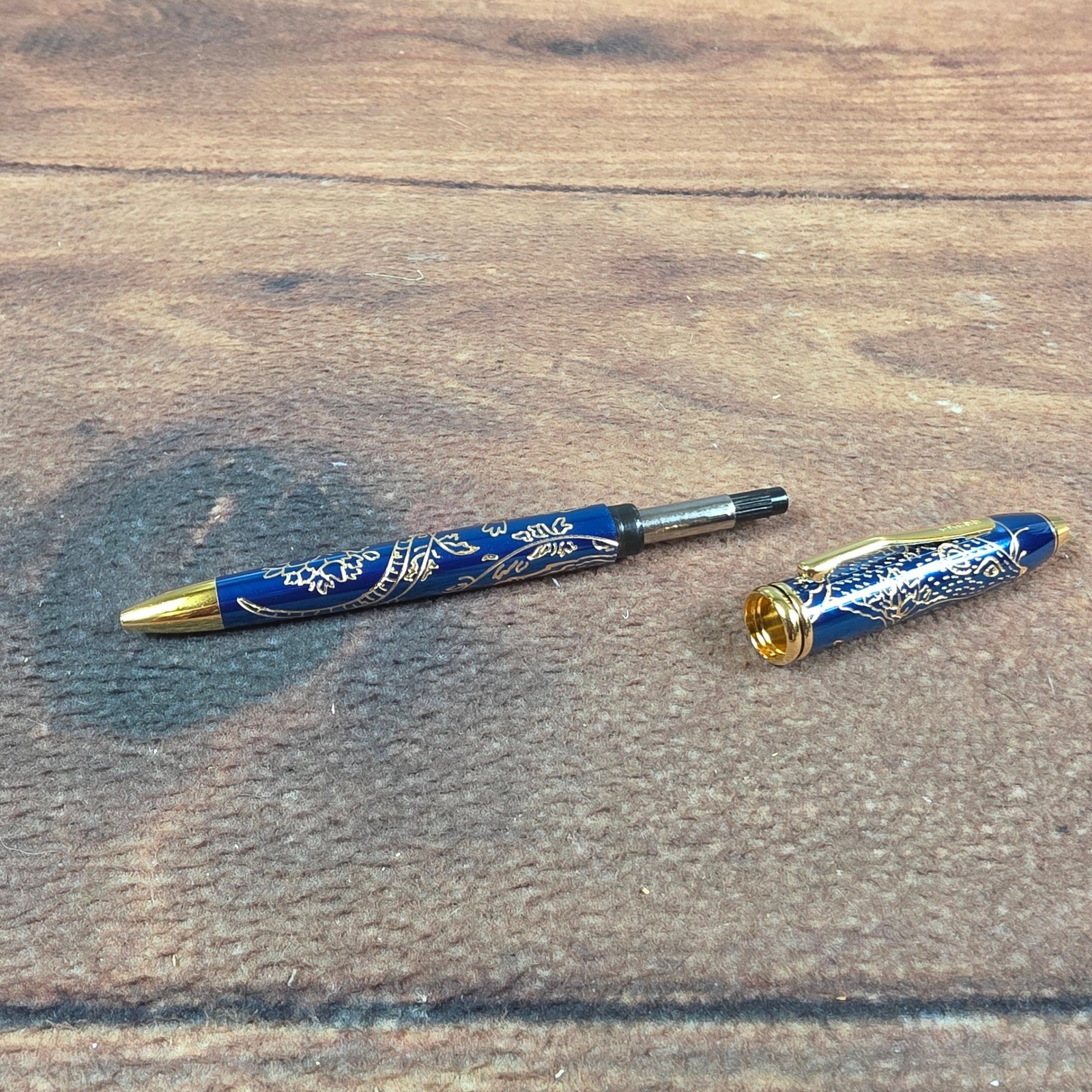 Cross Sauvage Ballpoint Pen Year of the Dragon Blue Gold Good Special Edition