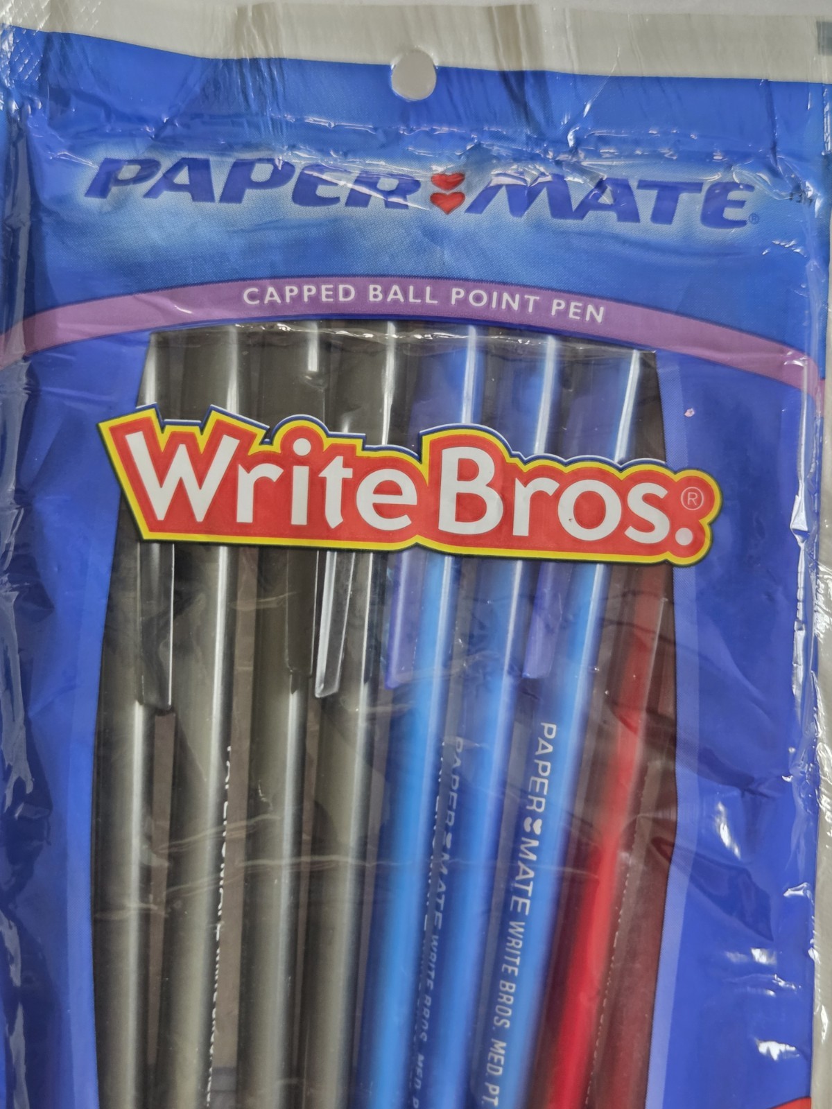 Vtg 2004 Paper Mate Write Bros Ballpoint Pens 10 Count Assorted Ink Sealed NOS