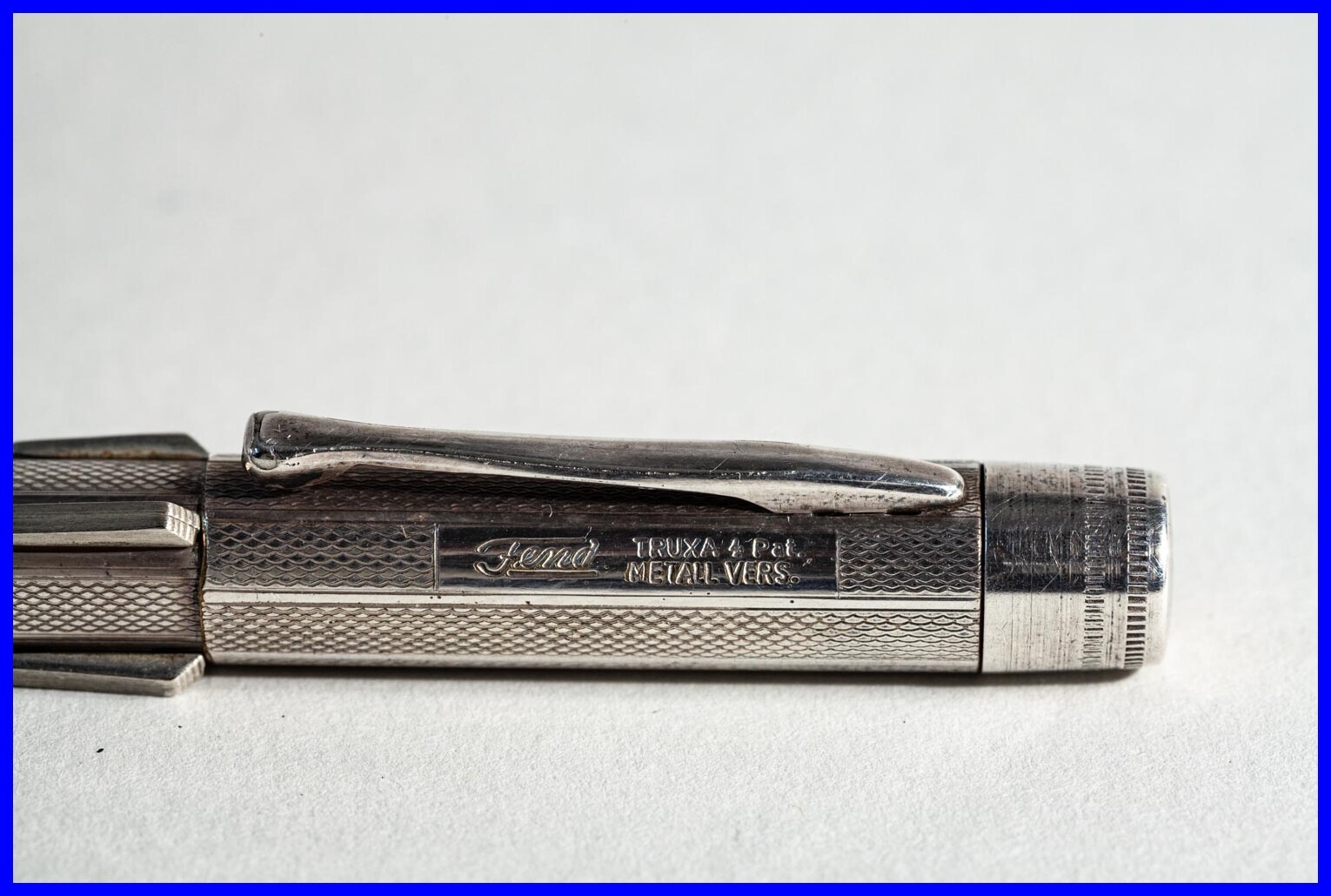 FEND Silver Plated 4 color Ballpoint pusher pen / 1960s GERMAN DESIGN Classic